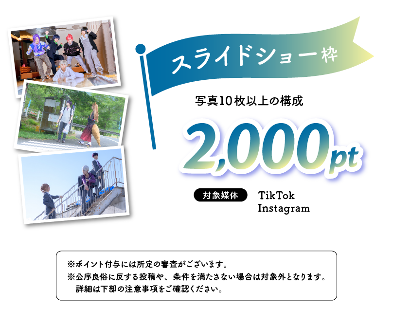 スライドショー枠 2000pt